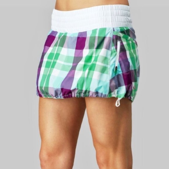 lululemon athletica Pants - 🎯Lululemon Tracker Skort Skirt Foxy Plaid Size 4